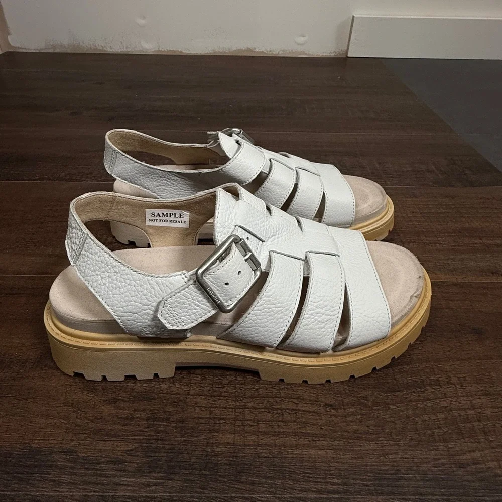 Timberland London Vibe White Fisherman Gladiator Lug Platform Sandals 7 - Picture 2 of 9